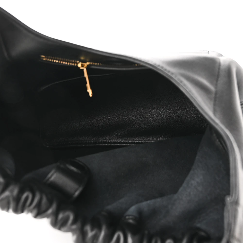Lushentic Grade Bags: Mini Squeeze Bag in Black Nappa Leather - Image 7