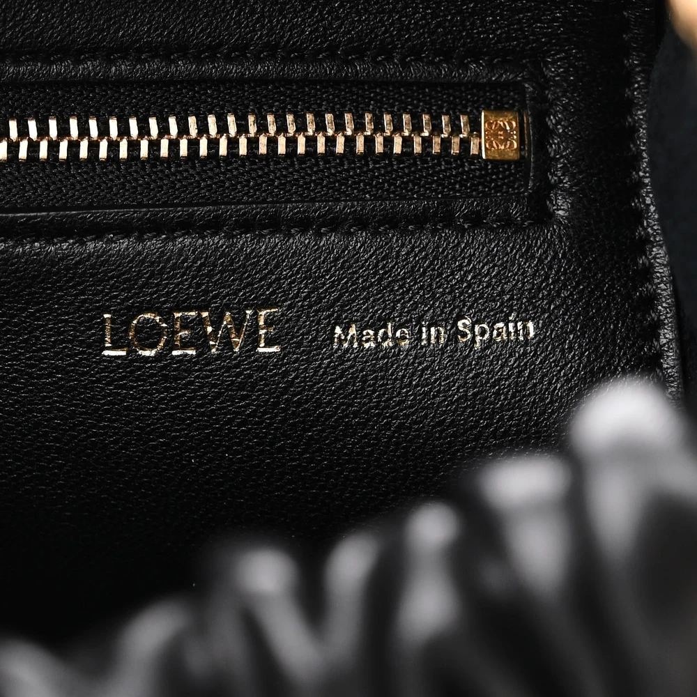 Lushentic Grade Bags: Mini Squeeze Bag in Black Nappa Leather - Image 2