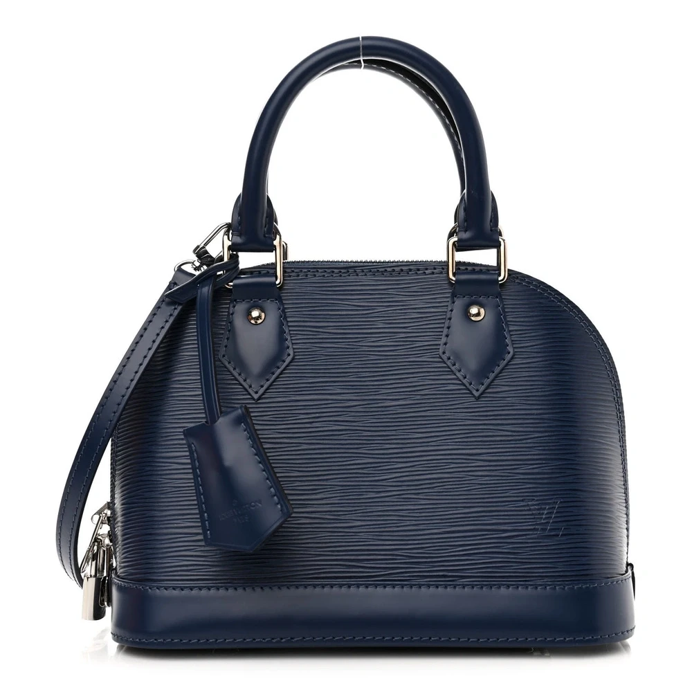 Lushentic Louis Vuitton Alma BB Indigo Epi Leather Silver Hardware Front