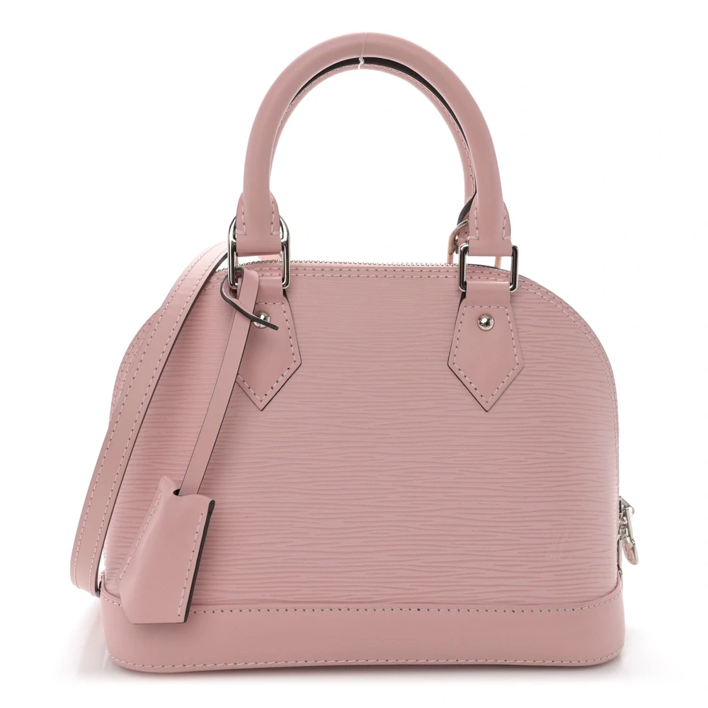 Lushentic Louis Vuitton Alma BB Rose Ballerine Epi Leather Silver Hardware Front