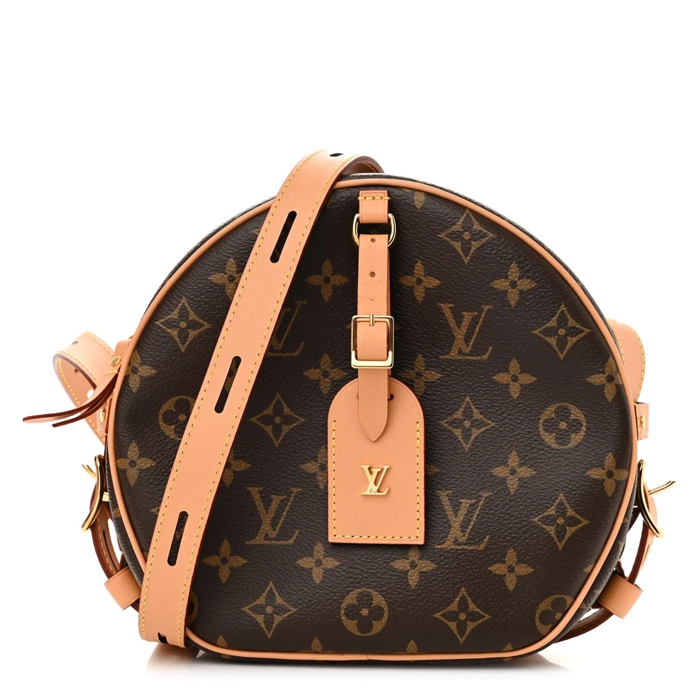 Lushentic Louis Vuitton Boite Chapeau Souple MM Monogram Canvas Gold Hardware Front
