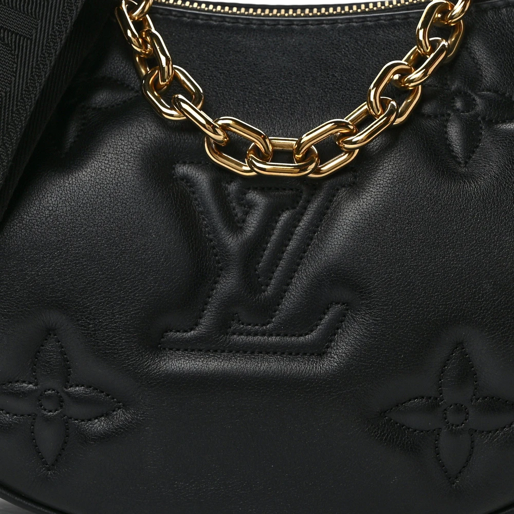 Lushentic Bags Review: Bubblegram Over the Moon PM Black Calfskin Leather - Image 8