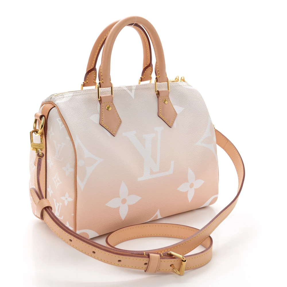 Lushentic Grade Replica Speedy Bandouliere 25 Brume Canvas Bag - Image 3