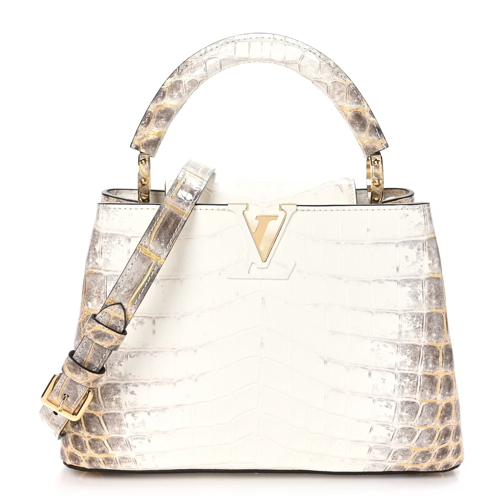 Lushentic Louis Vuitton Capucines BB Himalaya Crocodile Leather Gold Hardware Front