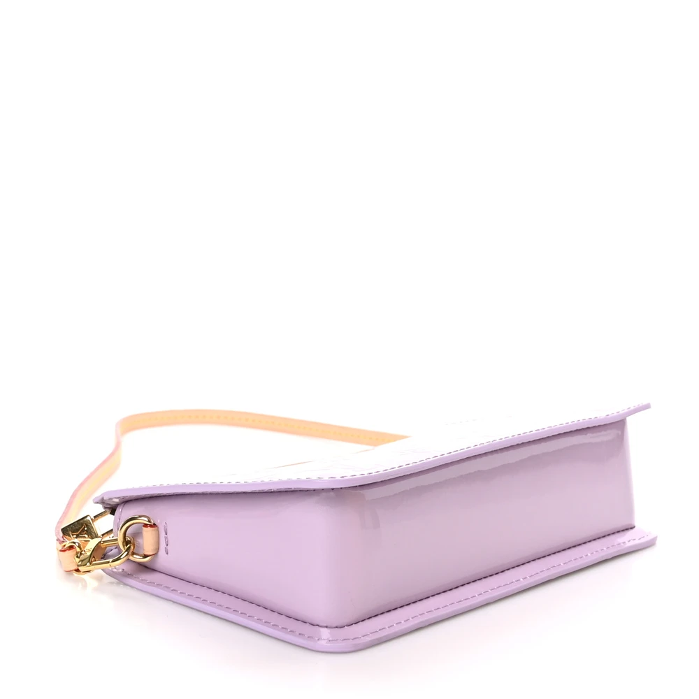 Lushentic Bags Lexington Pochette PM - Glossy Lilac Vernis Gold - Image 6