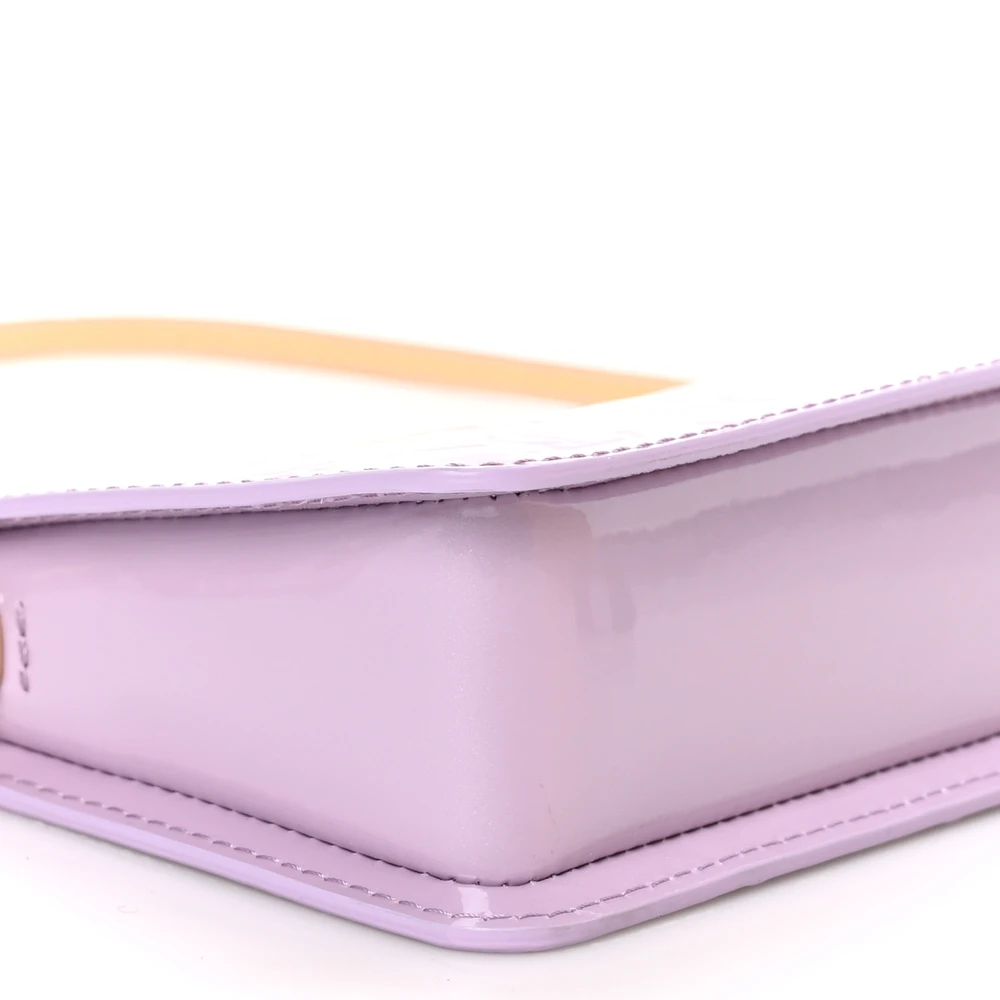 Lushentic Bags Lexington Pochette PM - Glossy Lilac Vernis Gold - Image 4