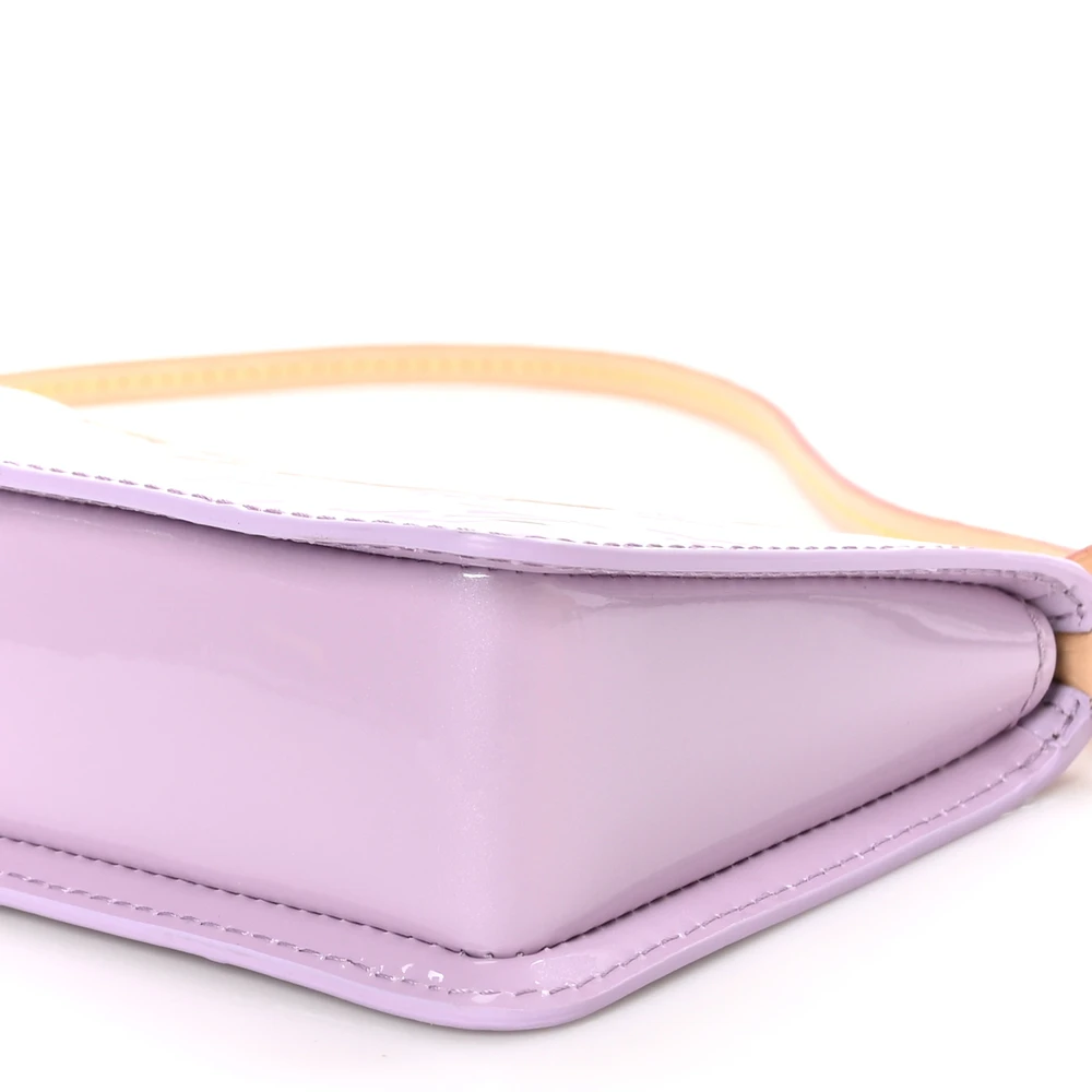 Lushentic Bags Lexington Pochette PM - Glossy Lilac Vernis Gold - Image 5