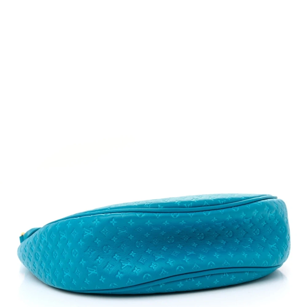 Lushentic Grade Designer Bags - Loop PM Bleu Nanogram Embossed Leather - Image 6