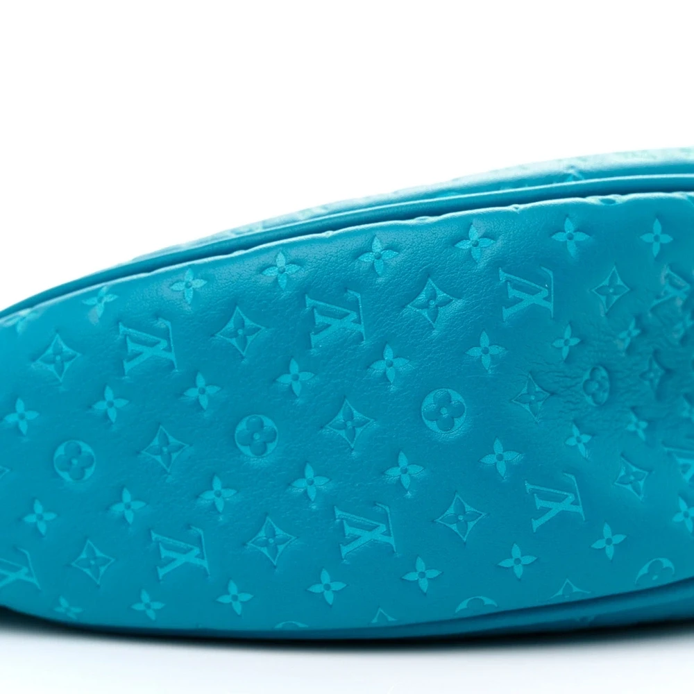 Lushentic Grade Designer Bags - Loop PM Bleu Nanogram Embossed Leather - Image 4