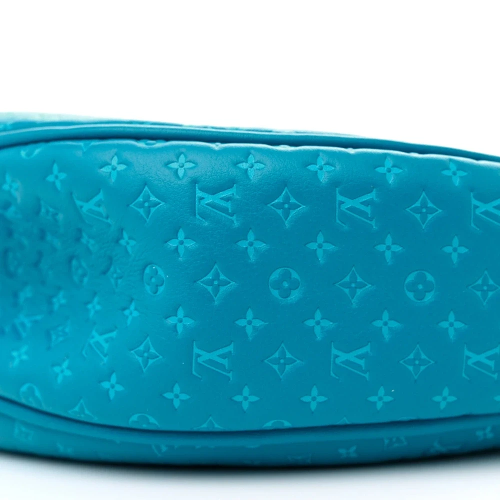 Lushentic Grade Designer Bags - Loop PM Bleu Nanogram Embossed Leather - Image 5