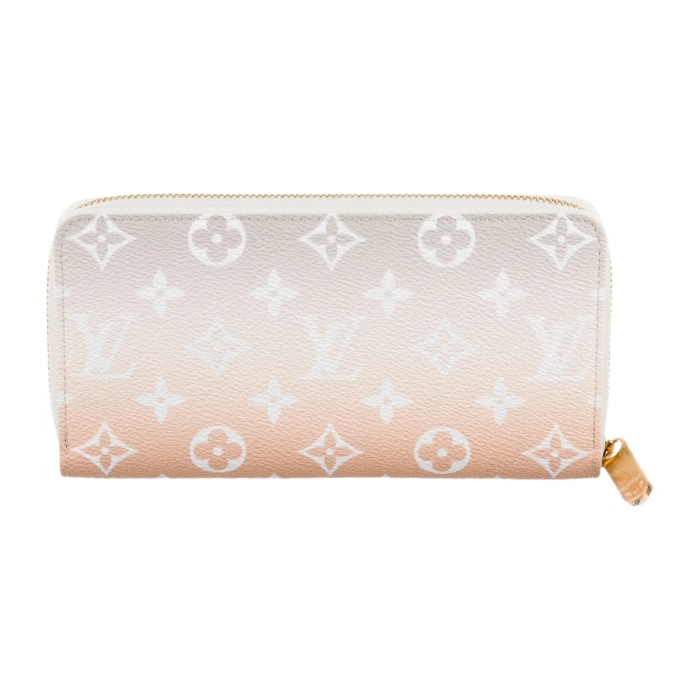 Lushentic Replicas - Zippy Wallet in Grey Orange Monogram Canvas - Image 2