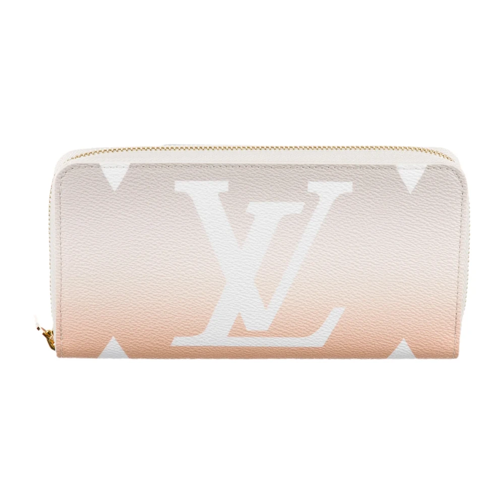 Lushentic Replicas - Zippy Wallet in Grey Orange Monogram Canvas