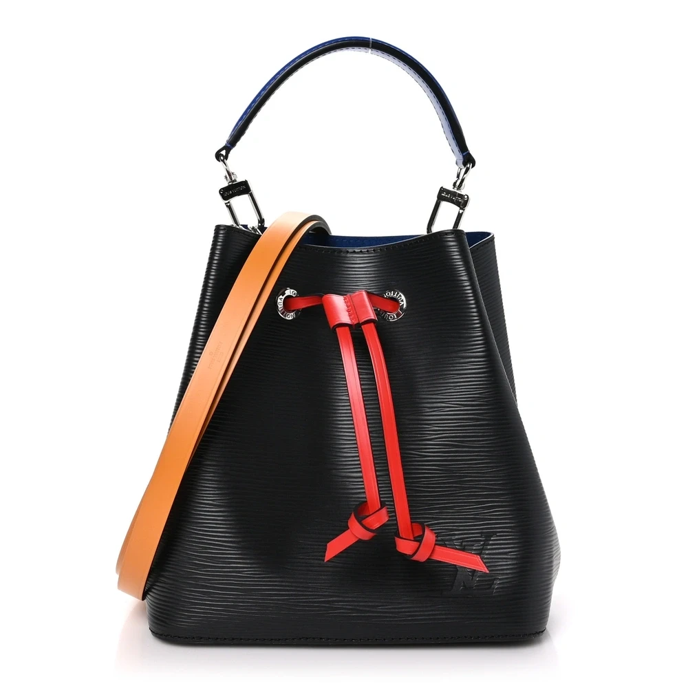 Lushentic Louis Vuitton NeoNoe BB Black_Safran Epi Leather Silver Hardware Front