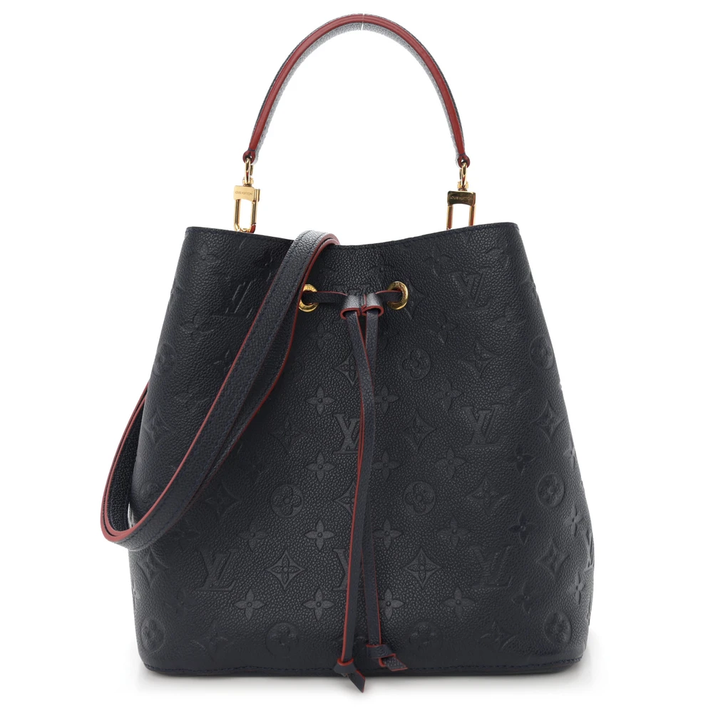Lushentic Louis Vuitton NeoNoe MM Marine Rouge Empreinte Leather Front
