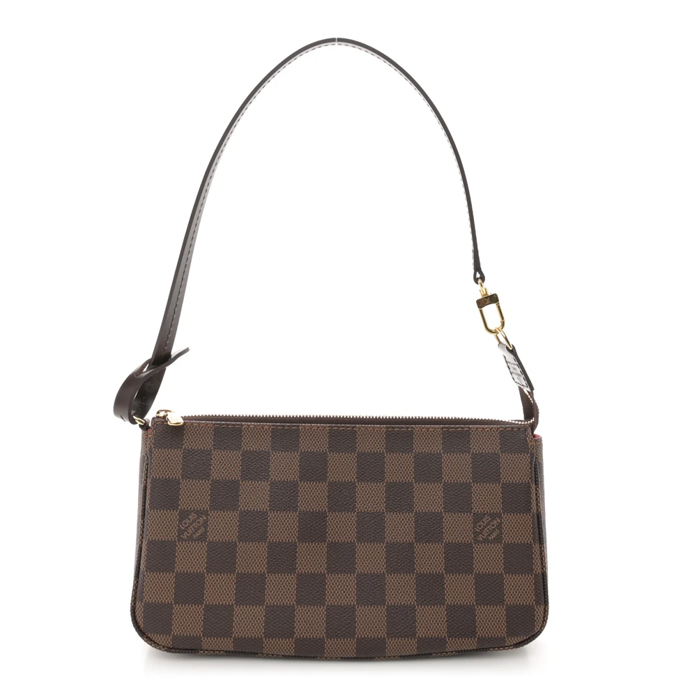 Lushentic Louis Vuitton Pochette Accessoires NM PM Damier Ebene Canvas Front