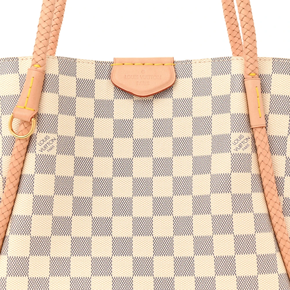 Lushentic Grade Replica Propriano MM Damier Azur Canvas Rose Ballerine Interior - Image 8
