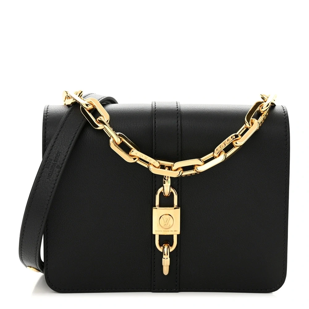Lushentic Louis Vuitton Rendez-Vous PM Black Calfskin Leather Gold Hardware Front