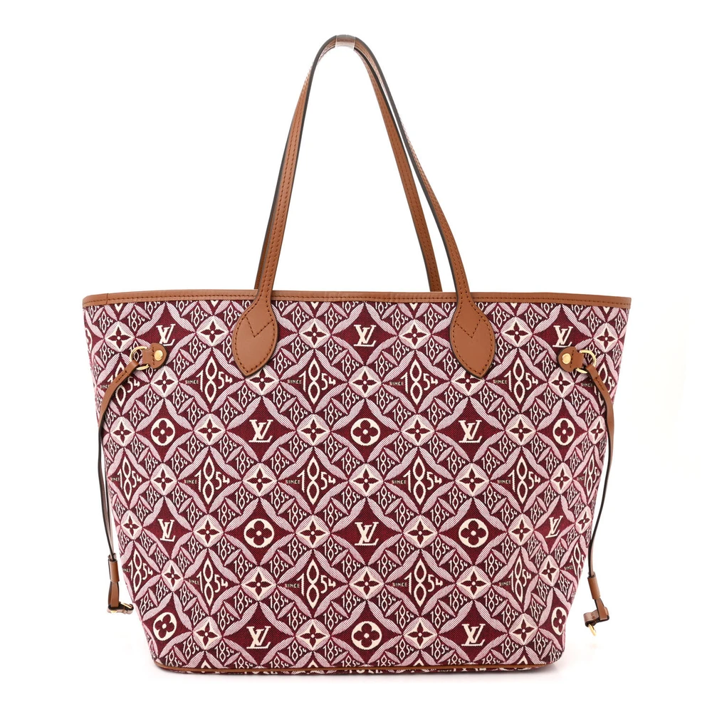 Lushentic Louis Vuitton Since 1854 Neverfull MM Bordeaux Jacquard Front