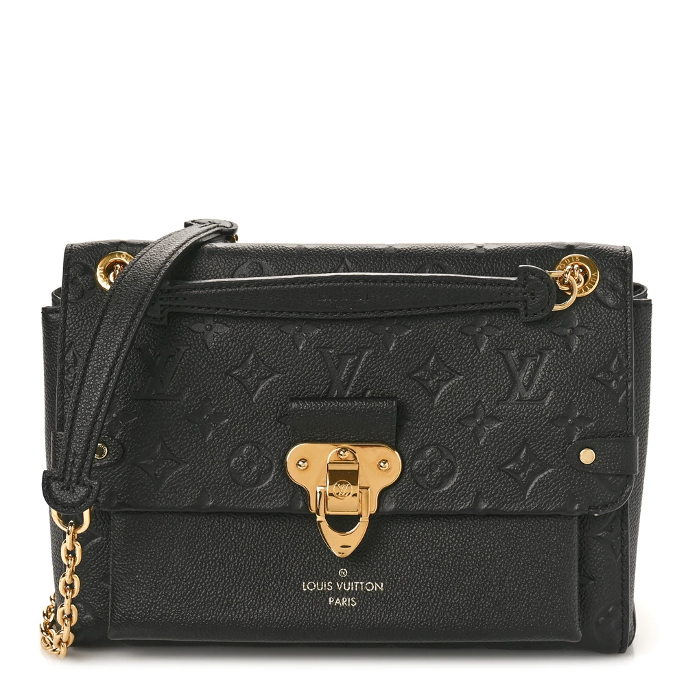 Lushentic Louis Vuitton Vavin PM Black Empreinte Leather Brass Hardware Front