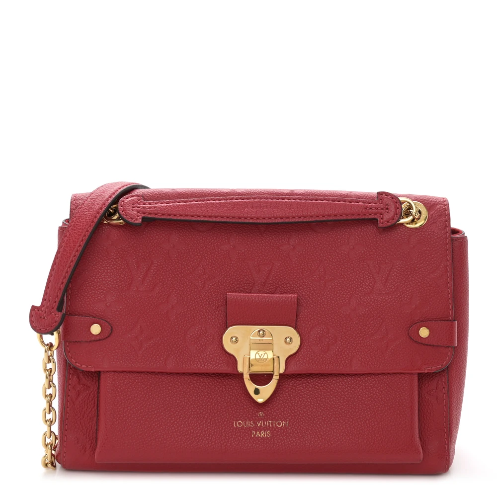 Lushentic Louis Vuitton Vavin PM Scarlet Empreinte Leather Brass Hardware Front