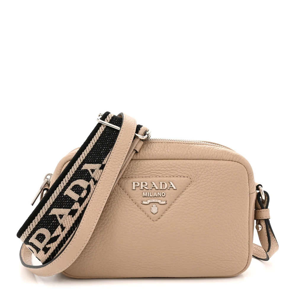 Lushentic Grade Replica Small Camera Crossbody Bag in Sand Leather