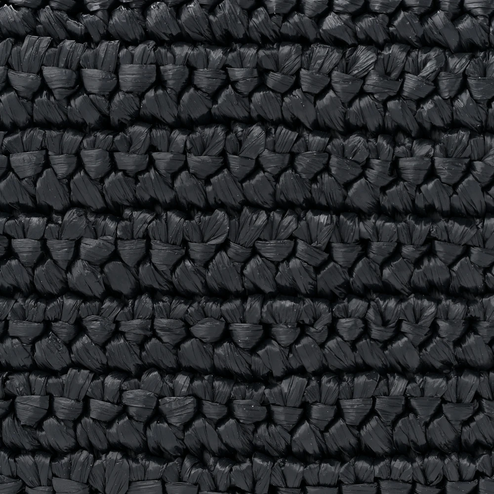 Lushentic Quality Bags - Medium Kate 99 Tassel Monogram Raffia Black Gold Hardware - Image 8