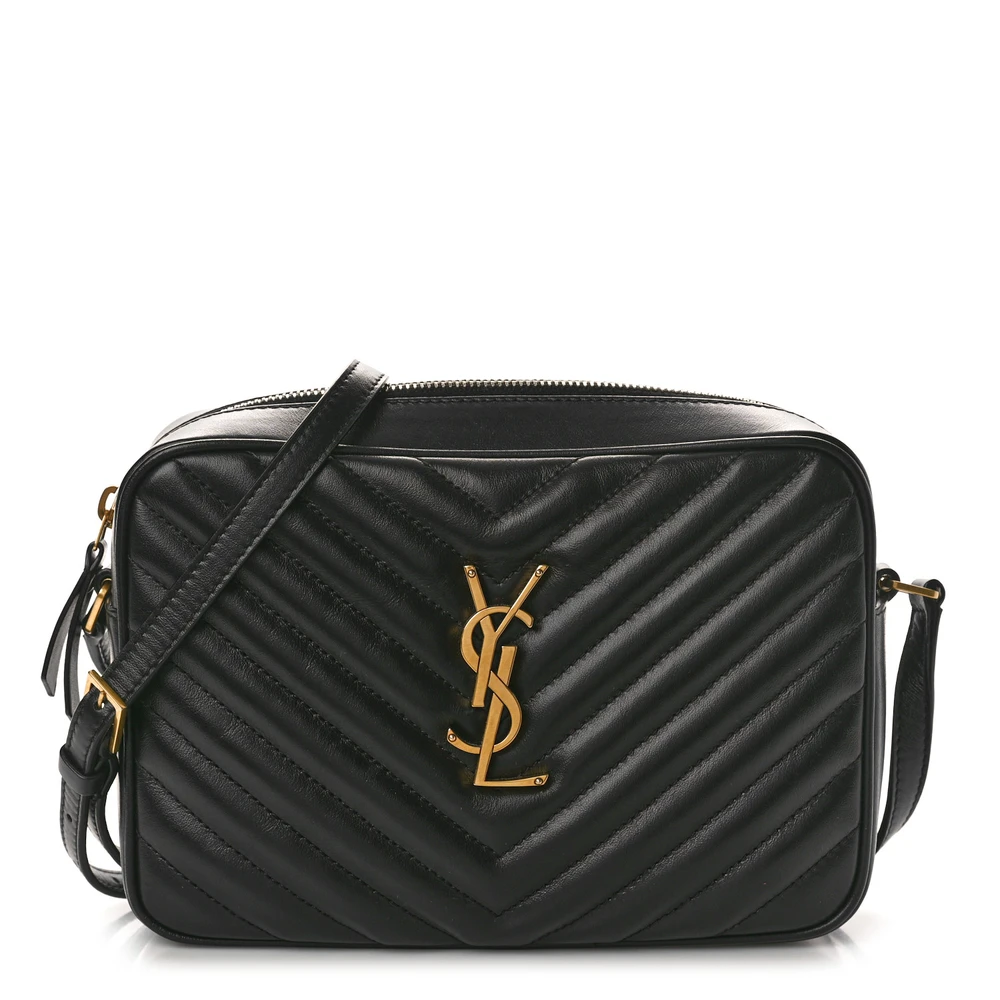 Lushentic Replica Handbags - Medium Lou Camera Bag in Black Leather