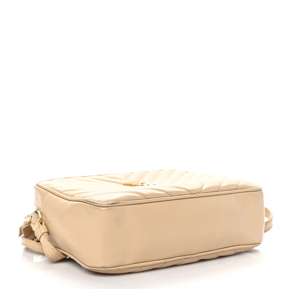 Lushentic Bags: Medium Lou Camera Bag in Dark Beige - Image 6