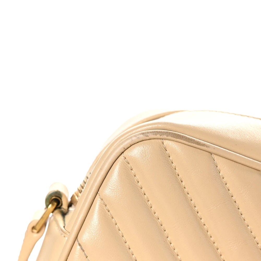 Lushentic Bags: Medium Lou Camera Bag in Dark Beige - Image 10
