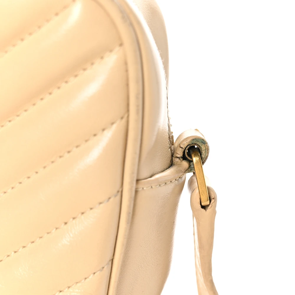 Lushentic Bags: Medium Lou Camera Bag in Dark Beige - Image 11
