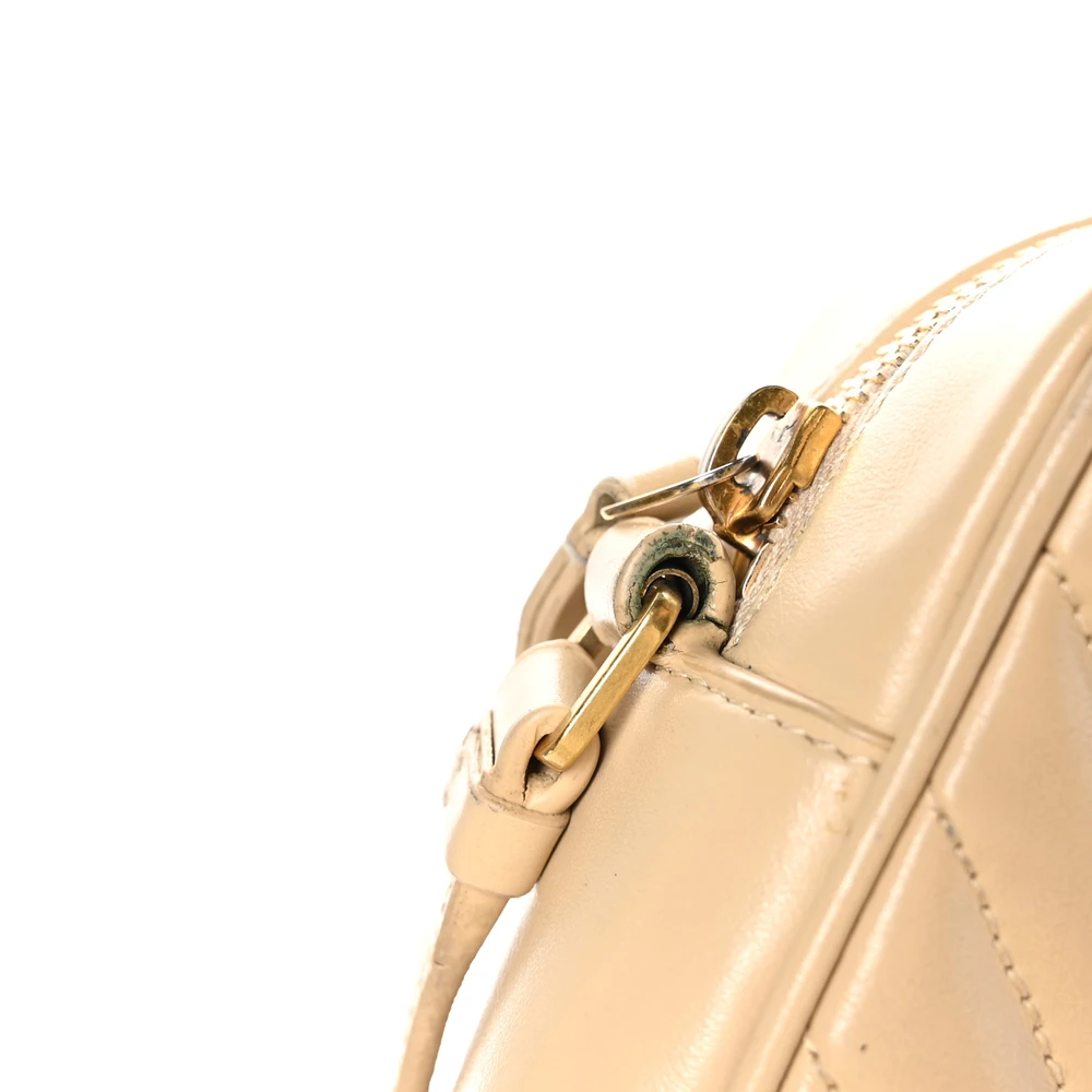 Lushentic Bags: Medium Lou Camera Bag in Dark Beige - Image 12