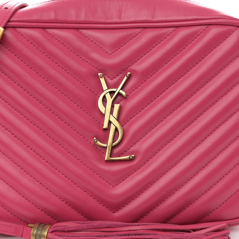 Lushentic Designer Medium Lou Camera Bag – Fuxia Monogram Leather - Image 8