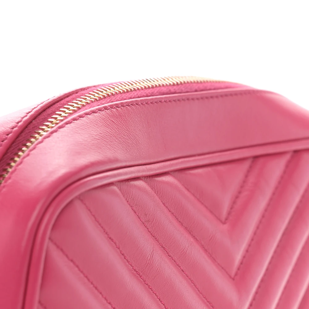 Lushentic Designer Medium Lou Camera Bag – Fuxia Monogram Leather - Image 9