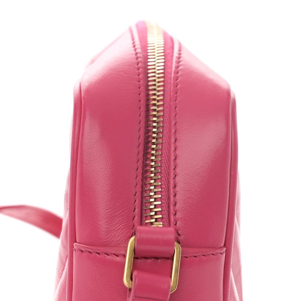 Lushentic Designer Medium Lou Camera Bag – Fuxia Monogram Leather - Image 10