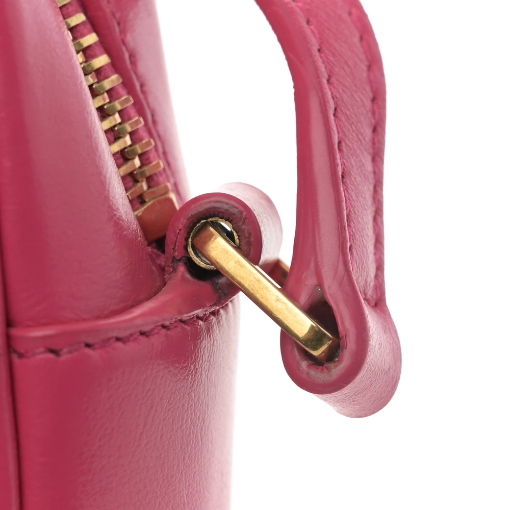Lushentic Designer Medium Lou Camera Bag – Fuxia Monogram Leather - Image 11