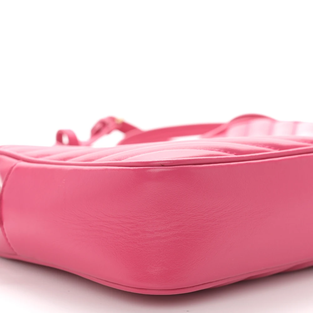 Lushentic Designer Medium Lou Camera Bag – Fuxia Monogram Leather - Image 4
