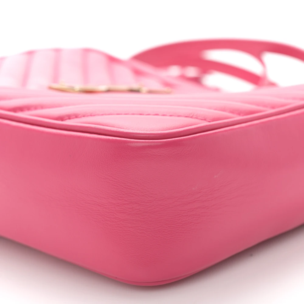 Lushentic Designer Medium Lou Camera Bag – Fuxia Monogram Leather - Image 5