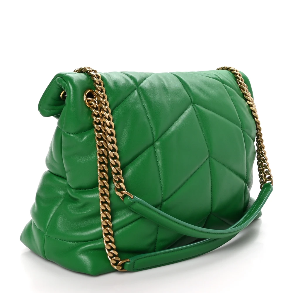 Lushentic Quality Bags - Medium Loulou Chain Satchel New Vert Prairie - Image 3