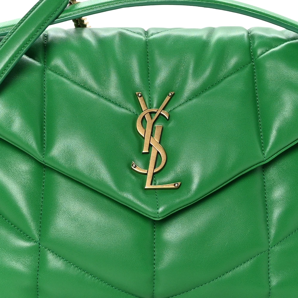 Lushentic Quality Bags - Medium Loulou Chain Satchel New Vert Prairie - Image 8