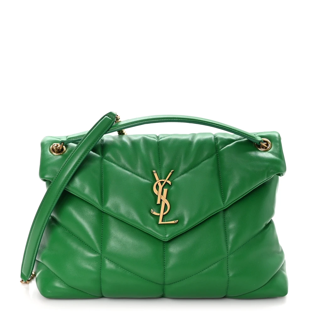 Lushentic Quality Bags - Medium Loulou Chain Satchel New Vert Prairie