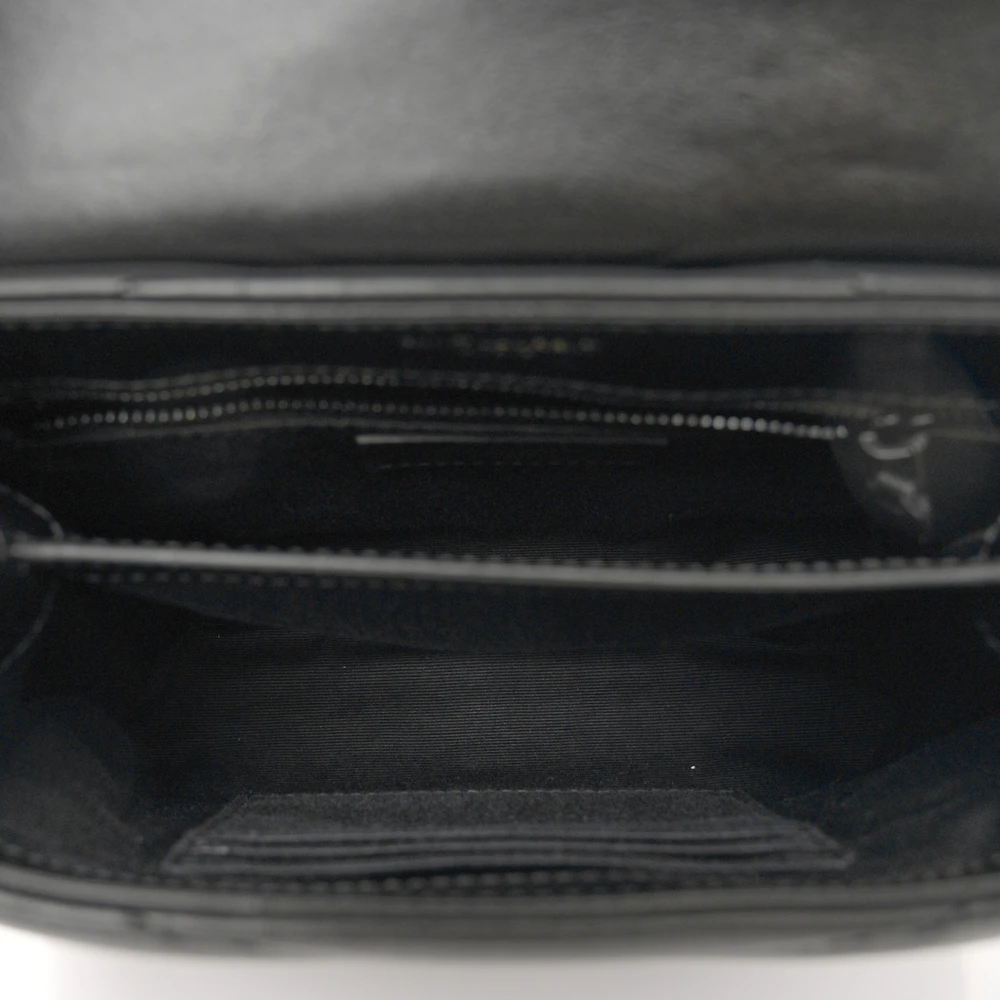 Lushentic Designer Bags Mini Loulou Crossbody Bag Black - Image 7