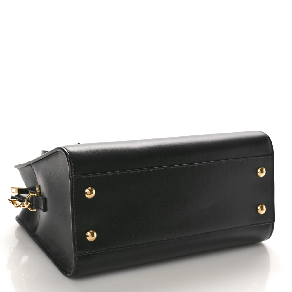 Lushentic Bag Small Cabas in Black Monogram Calfskin Leather - Image 6