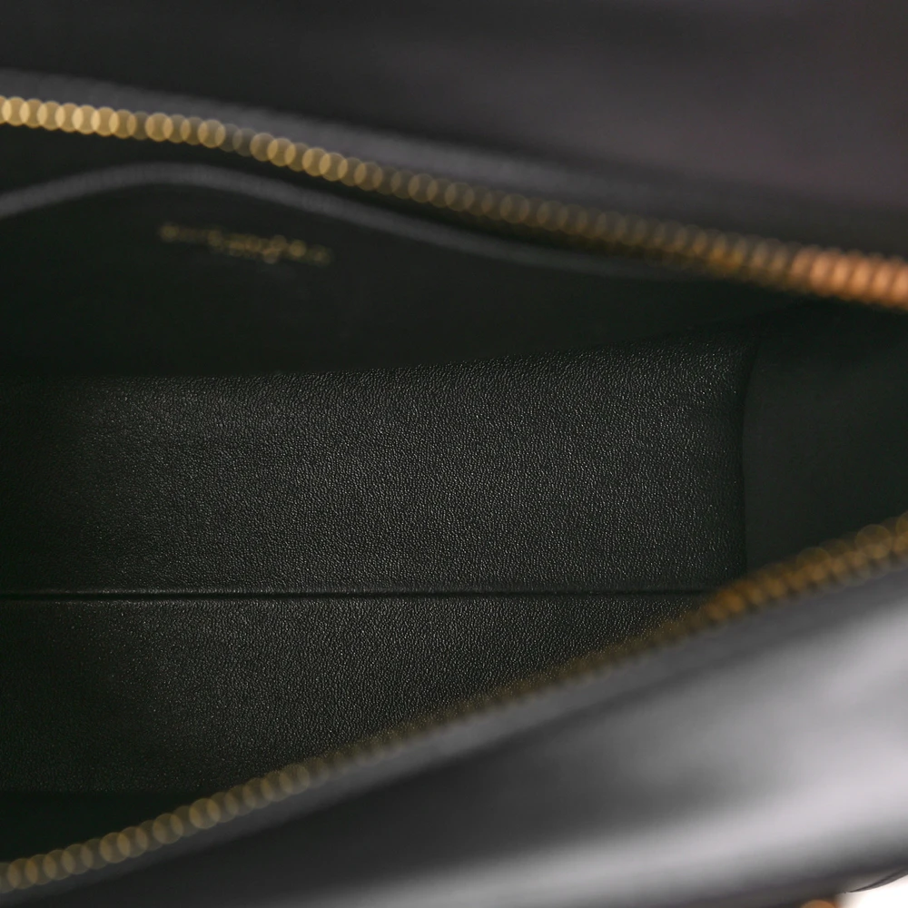 Lushentic Bag Small Cabas in Black Monogram Calfskin Leather - Image 7