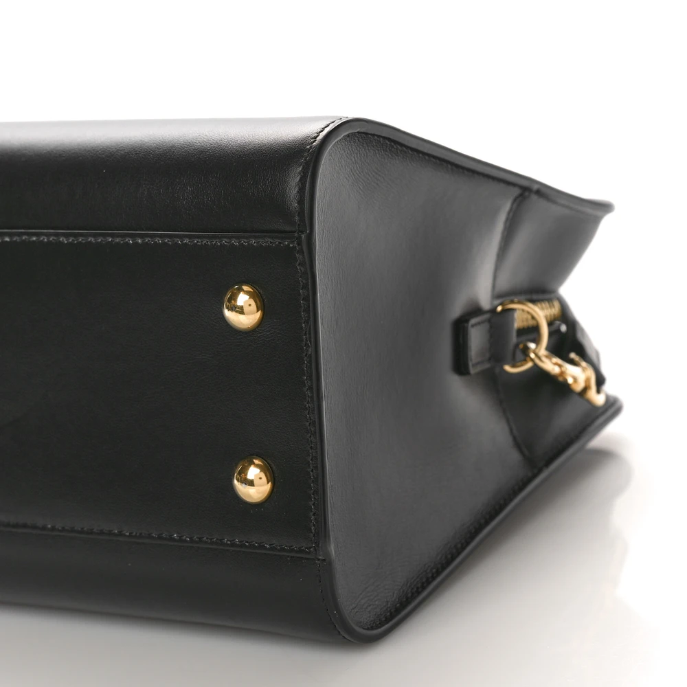 Lushentic Bag Small Cabas in Black Monogram Calfskin Leather - Image 5