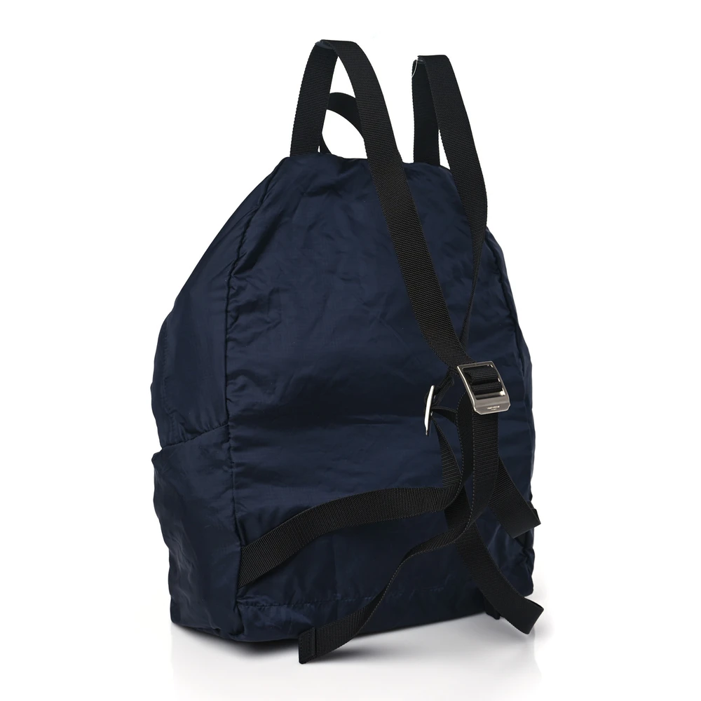 Lushentic Quality Bags - Small Fold Up Backpack Belt Bag in Navy Nylon - Image 4