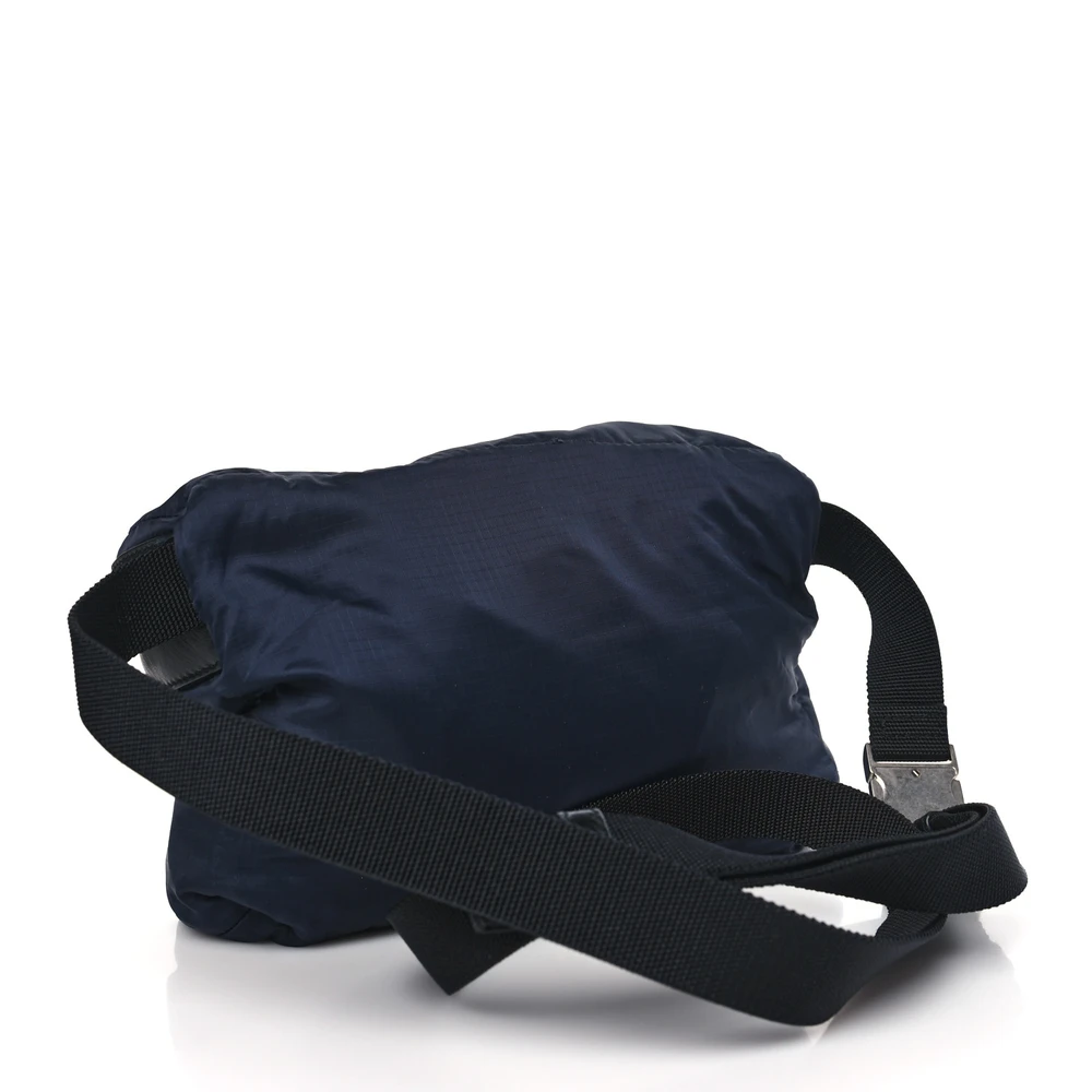 Lushentic Quality Bags - Small Fold Up Backpack Belt Bag in Navy Nylon - Image 5