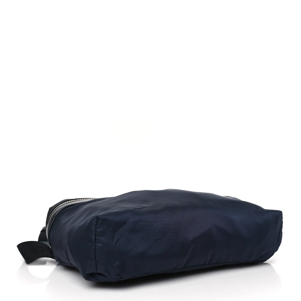 Lushentic Quality Bags - Small Fold Up Backpack Belt Bag in Navy Nylon - Image 11