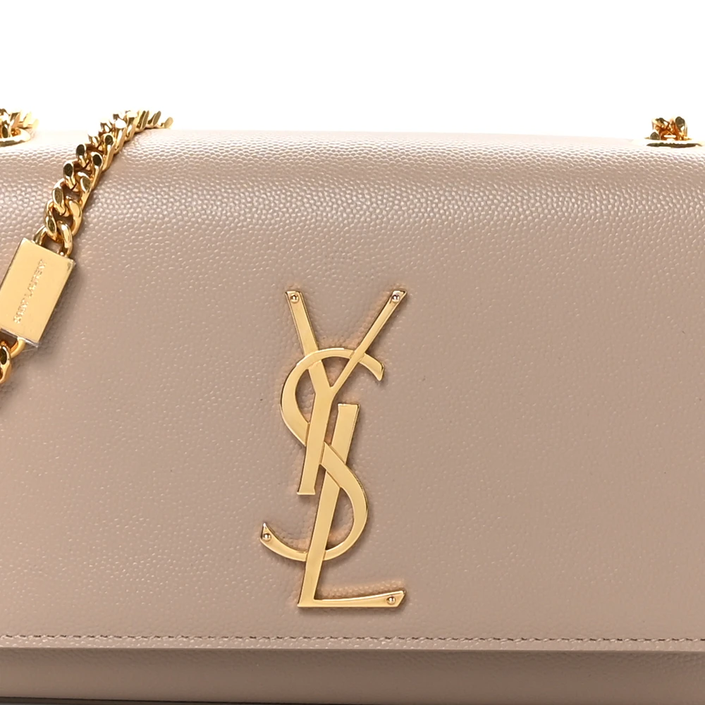 Lushentic Designer Small Kate Satchel in Dark Beige Leather - Image 8