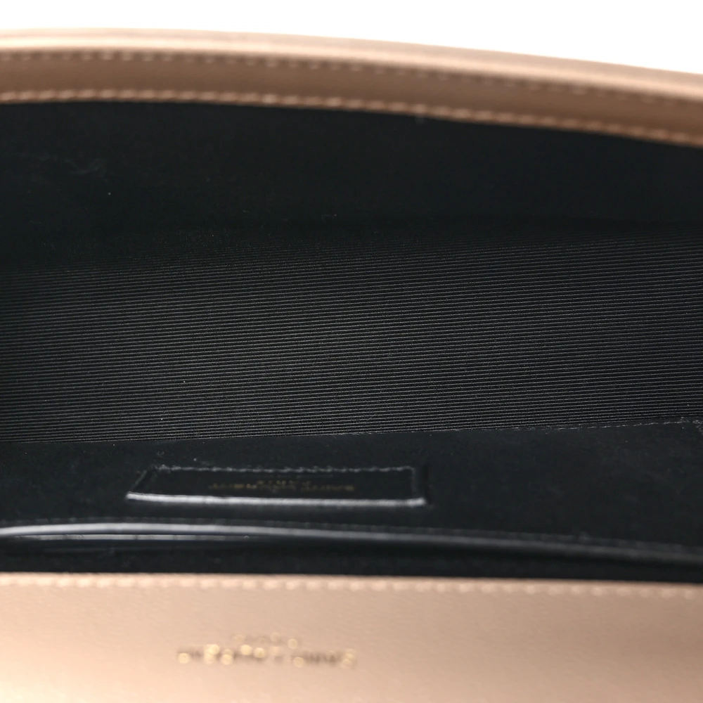 Lushentic Designer Small Kate Satchel in Dark Beige Leather - Image 7