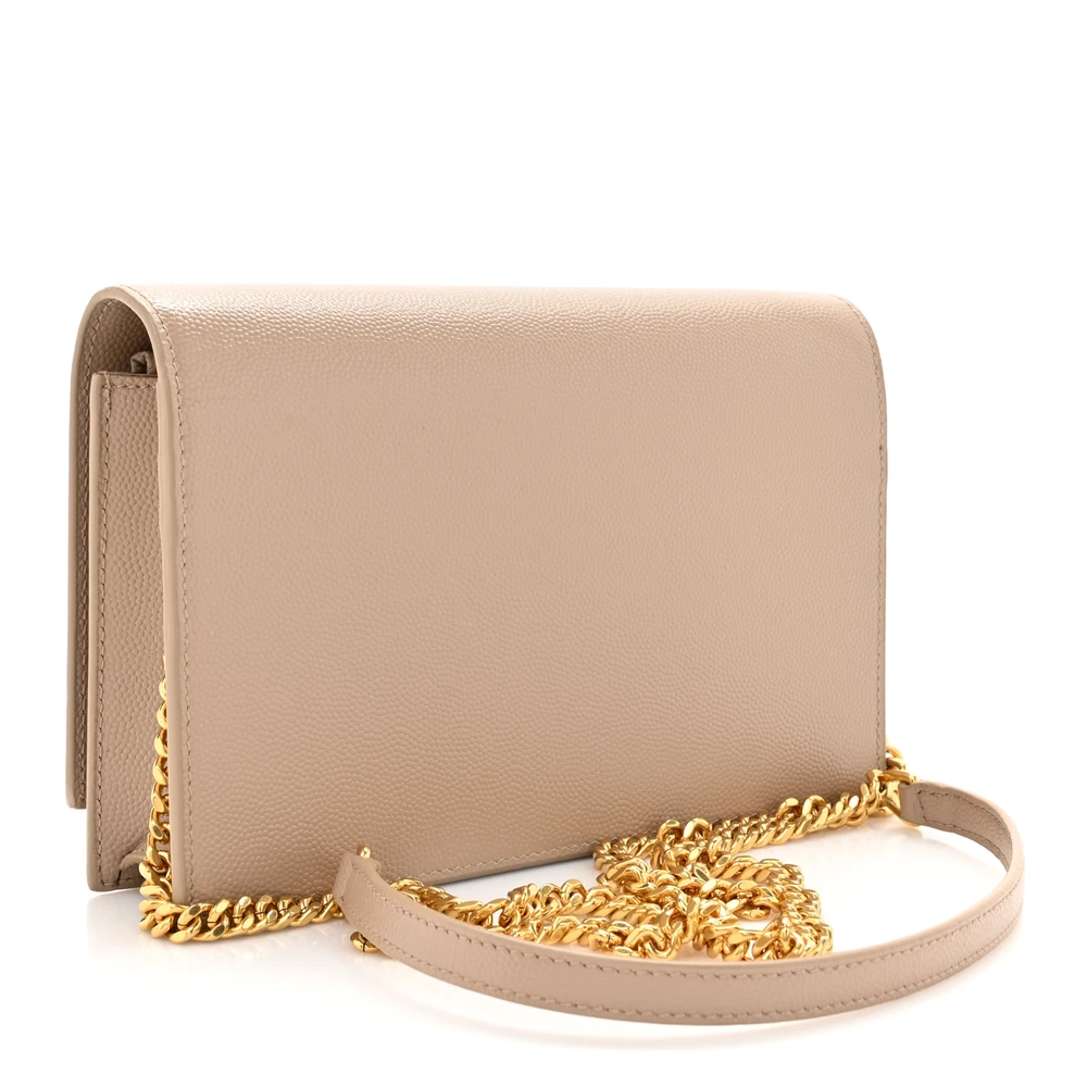Lushentic Reviews Small Kate Tassel Chain Wallet in Dark Beige - Image 3
